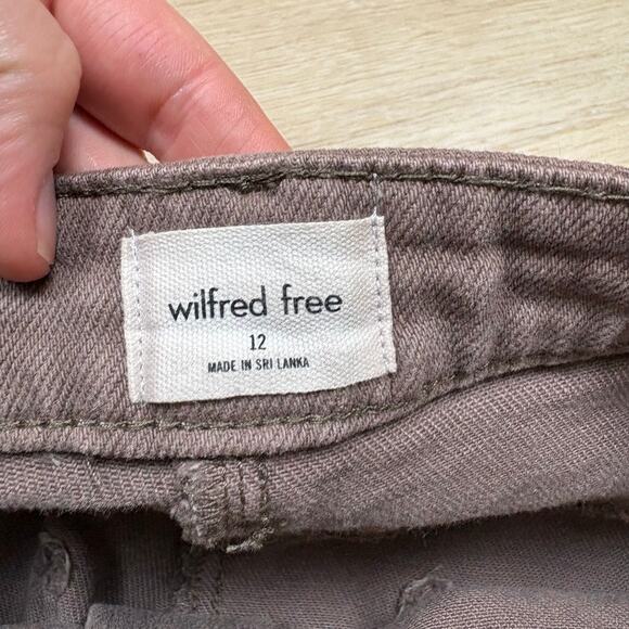 Artizia Wilfred Free Utility High Rise Barrel Jeans Women’s 12 Color Brown - Picture 3 of 6